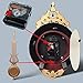 Giftgarden Vintage Wall Clock Non Ticking Silent Battery Operated Quartz Movement Pendulum Retro Style Wall Decor for Office Kitchen Living Room Indoor Decorative Clocks