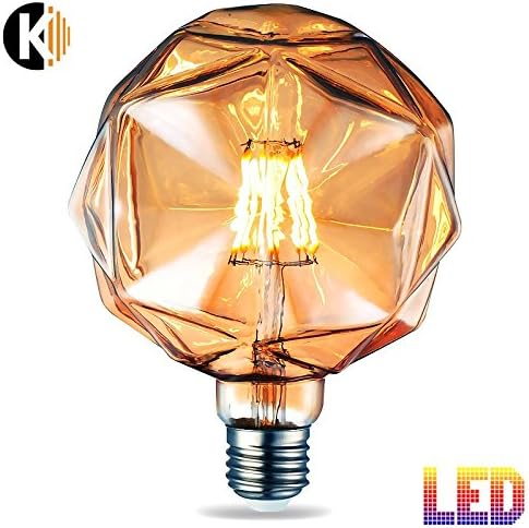 'Antique Vintage Edison Filament Light Bulb "DL01 E27 Base 6 W 2,200 K, Warm White, 230 V, antique retro vintage look [Energy Class A+]
