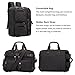 S-ZONE 3-Way Convertible Laptop Backpack Messenger Shoulder Bag Hybrid Briefcase Rucksack Fits 15.6 Inch Laptop for Men/Women