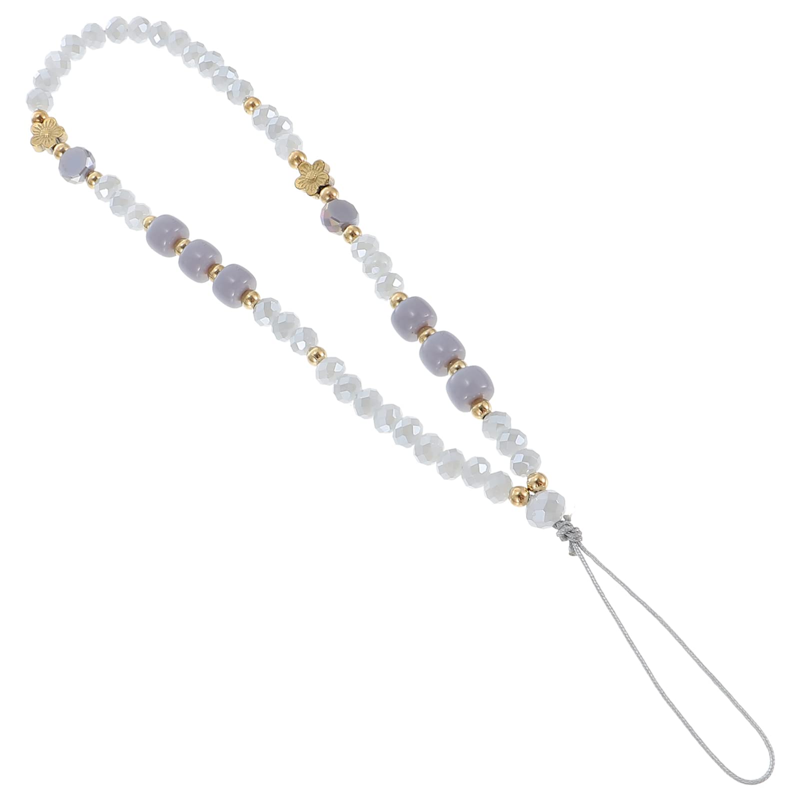 ULDIGI Beaded Mobile Phone Chain Wrist Strap Anti-Lost Phone Lanyard Decorative Charm for Mobile Phones Electronics Accessories