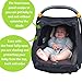 Stretchy Universal Baby Car Seat Cover | Unisex Breathable Mesh Baby Car Seat Canopy | Blocks 99% of UV | Large Peep Window