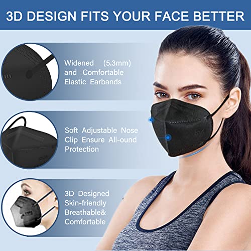 DIDIOOI Face Mask Kn95 Masks for Protection 50 Pcs K95 Face Masks kn95