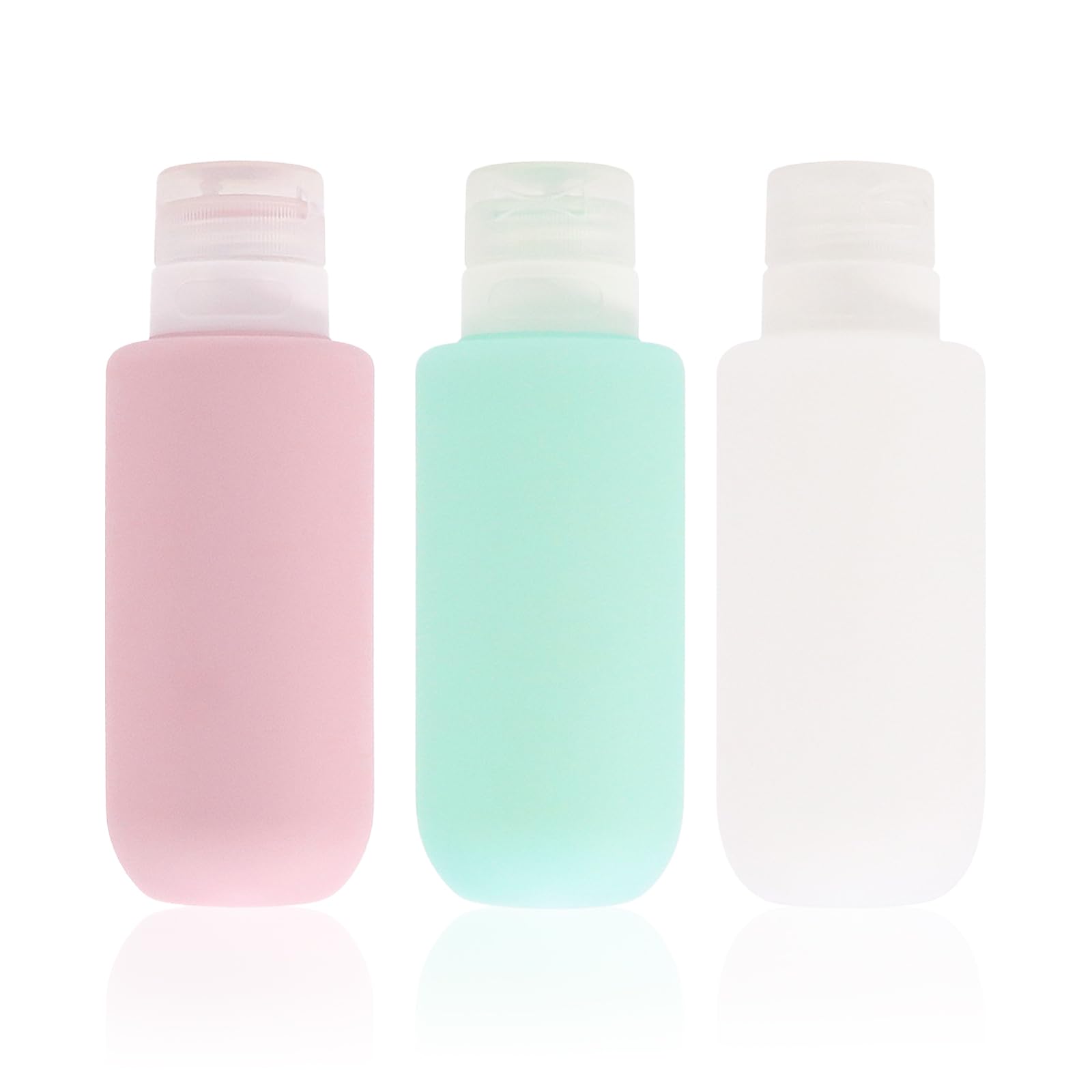 Naapesi 200ml Silicone Travel Bottle for Toiletries, 3 Pack Leak Proof Refillable Squeezable Containers for Lotion Liquid Shampoo, Conditioner, Toiletries, BPA Free and TSA Approved Travel Accessories