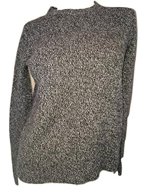 Theory Yulia M Loryelle 100% Wool Pullover Sweater Small Black Marl