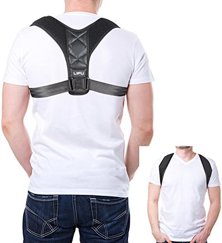 Posture Corrector Support Brace for Women &amp; Men by LIFU, Best for Upper Back Shoulder Forward Head Neck Aid, Improve and Fix Poor Posture