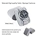 BEWISHOME Watch Case, 20-Slot Watch Box Organizer for Men Watch Case with Large Glass Lid Watch Travel Case Removable Watch Pillows, Mens Jewelry Box Watch Display Case, Watch Storage, Black SSH04B