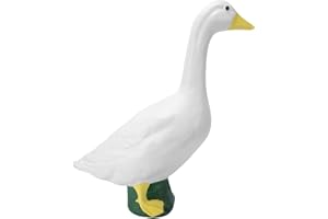 Pomya Porch Goose Statue, Large White Goose, 23.2 Inch High Sculpture Figurine Ornament for Outdoor Garden Lawn Yard Patio Po