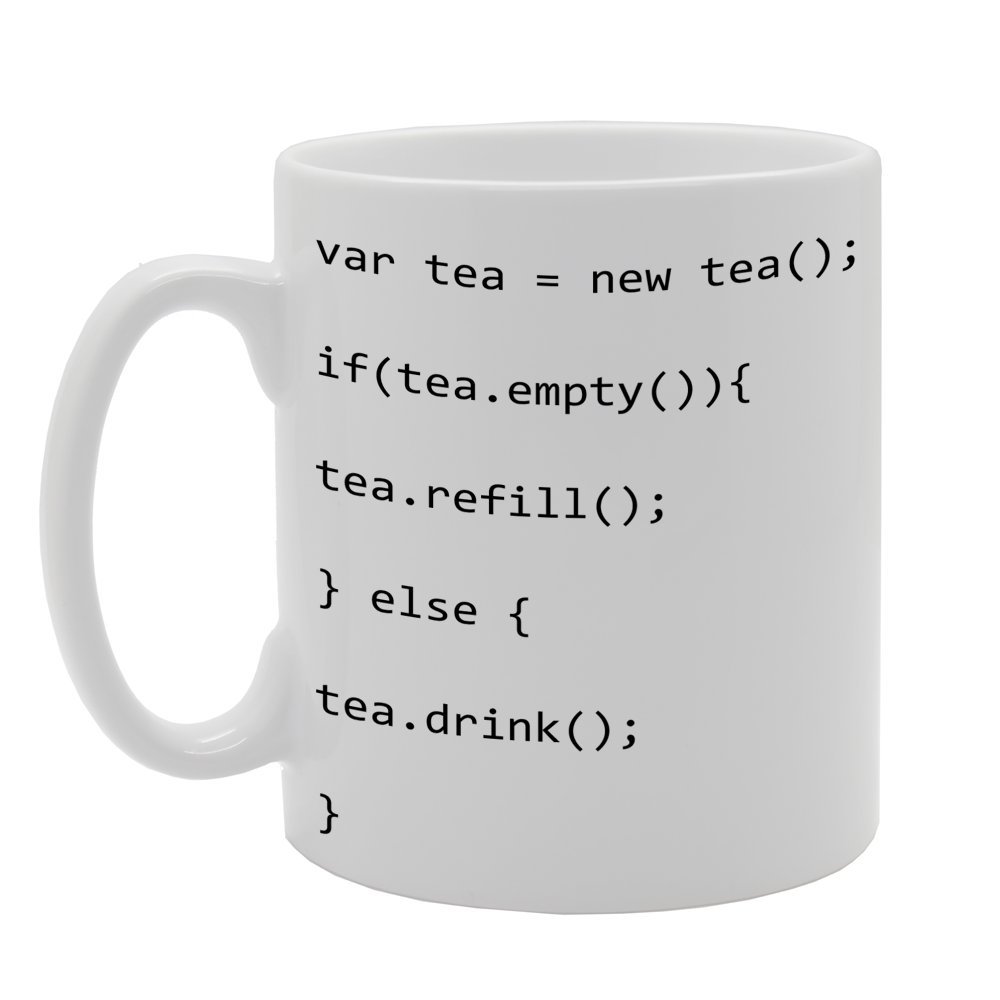 Coralgraph Inc MG381 Tea Programming Language Novelty Gift Printed Tea Coffee Ceramic Mug