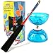 KickFire Diabolos Blue Nova Chinese YoYo Diabolo Set with Carbon Sticks and String