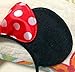 Norbis Minnie Mouse Ears Headband Children Birthday Party Supplies Girls Mom Baby Hair Accessories Party Decoration Gift Baby Shower Valentine's Day Halloween Christmas Set of 2