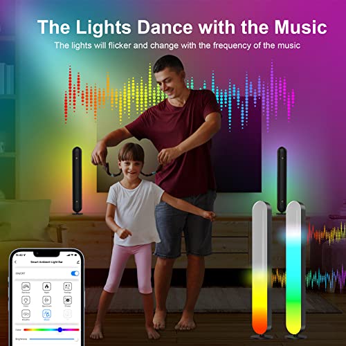 Paton Smart LED Light Bars,RGB Lights with Multiple Scene Modes and Music Sync Mode, TV LED Backlight, Voice Control, Smart Lights for Gaming, TV, PC, Room Decor(Work with Alexa and Google Assistant)