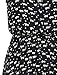 Allegra K Women's Floral Printed Half Placket Above Knee Summer Sleeveless Belted Dress Small Dark Blue-cat