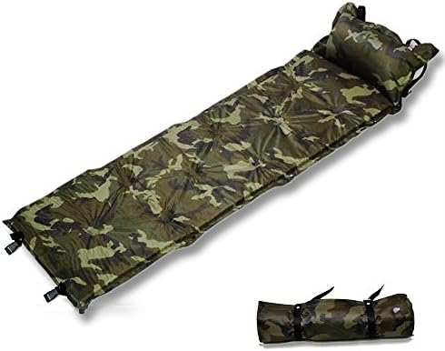 Self-Inflating Pad Camping Mat Outdoor Mattress Air Sleeping Bed Inflatable Airbed with Pillow for Backpacking ,Travel ,Hiking ,Quick Blow