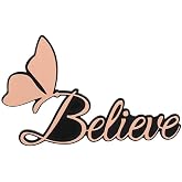 Cobra-Tek 3D Believe Car Emblem Badge Butterfly Car Decal Sticker Emblem