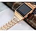 bayite Metal Bands Compatible with Fitbit Ionic Replacement Band with Rhinestone Bling Adjustable Bracelet, Rose Gold