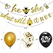 What Will It Bee Gender Reveal Party Decorations Set - He or She Bee Banner,Bumble Bee Cake Topper,12