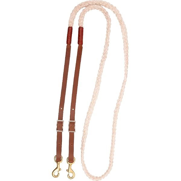 NRS NB314 Double Rope Leather Noseband - Gentle Nose Cover For Horse Bridles