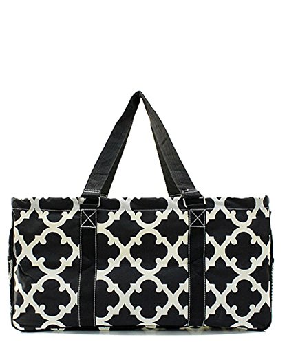 N. Gil All Purpose Open Top 23" Classic Extra Large Utility Tote Bag (Geo Black)