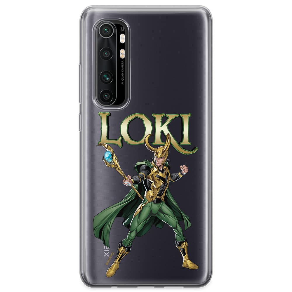 ERT GROUP mobile phone case for Xiaomi MI NOTE 10 Lite original and officially Licensed Marvel pattern Loki 002 optimally adapted to the shape of the mobile phone, partially transparent