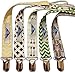 Just-pro Pacifier Clip and Teething Ring Holder, Set of 5
