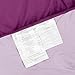 Amazon Basics Comforter Blanket Twin/Twin XL, Reversible Lightweight Microfiber All Season Blanket, Plum/Light Purple