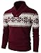 H2H Mens Casual Slim Fit Knitted Christmas Sweaters Holiday Party