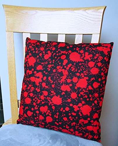 Amazon Com Blood Splatter On Black Large Handmade 16x16 Accent