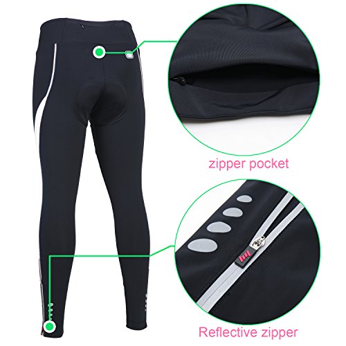 image for spoear Women's Cycling Pants 3D Padded Compression Tight, Long Bike Bi