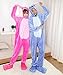 Duraplast Prferhouse Unisex Adult Pajamas Costume One Piece Flannel Halloween Cosplay Hooded Jumpsuit … (M, Blue)