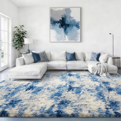 Ophanie Blue Gray Area Rugs