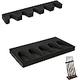 OCQOTAT Gun Rack for Gun Storage, Gun Safe Accessory for Rifles and Shotguns, Gun Holder in Gun Cabinet, Shotgun Rifle Rest, Foam Material with Magnetic Strip and Hook Strip , Gifts for Hunters