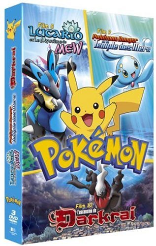 Pokémon - Coffret - Lucario Et Le Mystère De Mew + Pokémon Ranger Et Le Temple Des Mers + L'ascension De Darkrai - Edition Limitée