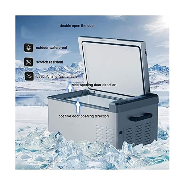 YANJ-Car-refrigeratorCompressor-Cooler-Box-Freezer-Box-With-1224220-Volt-Connection-For-Cars-And-Trucks-Capacity-LOLDF1-Size-15LA YANJ Car refrigerator,Compressor Cooler Box Freezer Box With 12/24/220 Volt Connection For Cars And Trucks Capacity LOLDF1 (Size : 15LA)