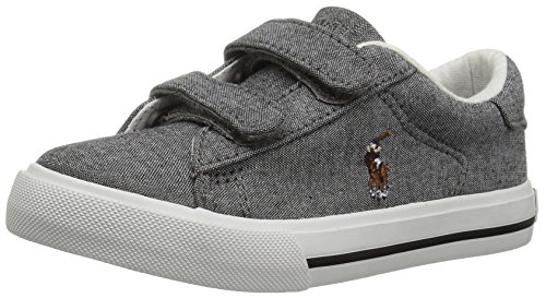Polo Ralph Lauren Kids Baby Easton II EZ Sneaker, Grey Chamb