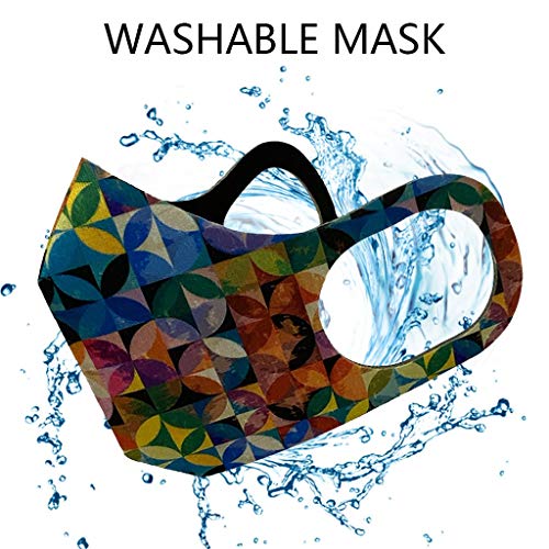 Shohotop 3pcs Cotton Lovers Face Macks Activated Carbon Filter Replaceable Haze Dust Face Health Protection for Adults Washable Reuse Face Bandanas