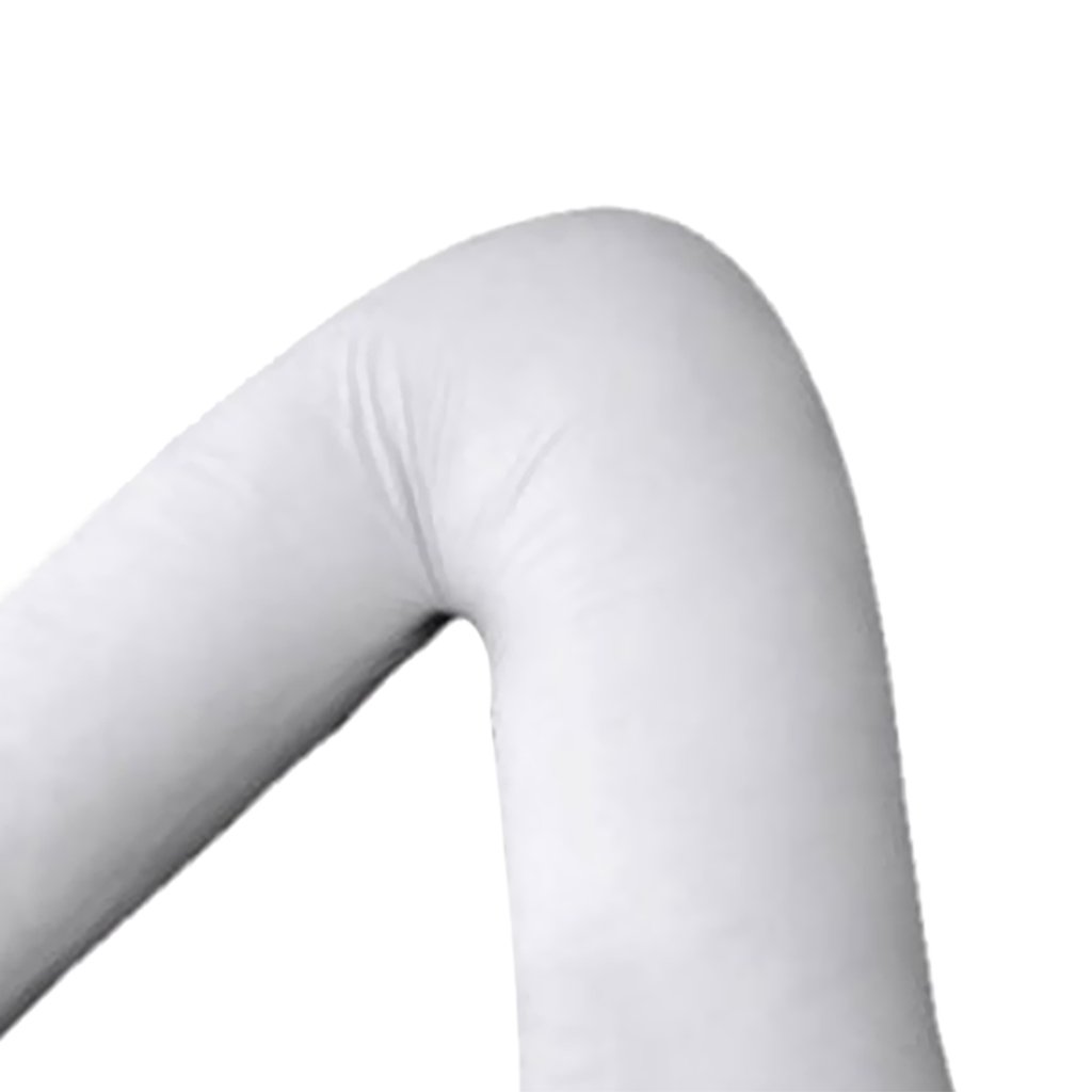 V Shaped Nursing Pillow White Extra Filled Back Support For