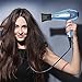 Babyltrl 1875W Hair Dryer, Negative Ions Professional Salon Hair Blow Dryer with LED Temperature Display, AC Motor Low Noise Hairdryer with 2 Concentrator Nozzle Attachments