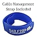 Sailfish DisplayPort to DisplayPort Cable 4K Resolution Gaming Edition, HDR & FreeSync, Cable Wrap Included (6 Feet, Blue)