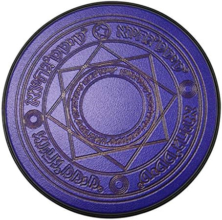 chenpaif Creative Magic Circle Array Round Wireless Charger Stand Pad Universal 10W Glowing Portable Power Source For Smartphone Blue
