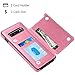 HianDier Wallet Case for Galaxy S10 Plus Slim Protective Case with Credit Card Slot Holder for Women Flip Folio Soft PU Leather Magnetic Closure Cover Case for Samsung Galaxy S10 Plus 6.4 Inches, Pink