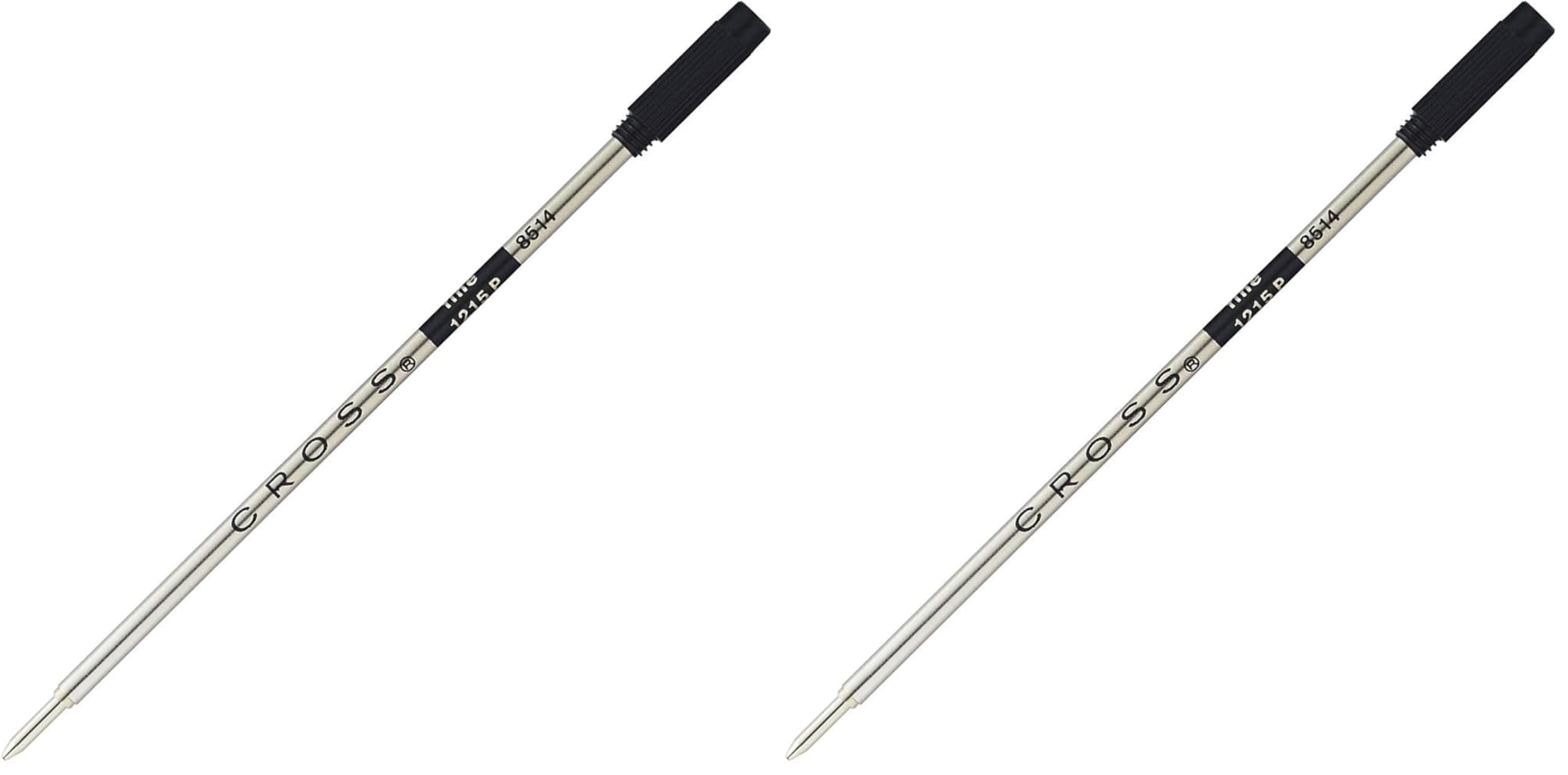 Cross 723474 Ballpoint Pen Refill, Refill Fine Black (Pack of 2)