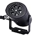 LED Snowflakes Projector-Christmas projector，Christmas Party Light， Heart Snowflake Garden Lamp Outdoor Lighting (Black)