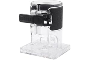 Wooden Router Base for Electric Trimmer, Transparent Adjustable Woodworking Milling Machine Base Attachment Compatible with R