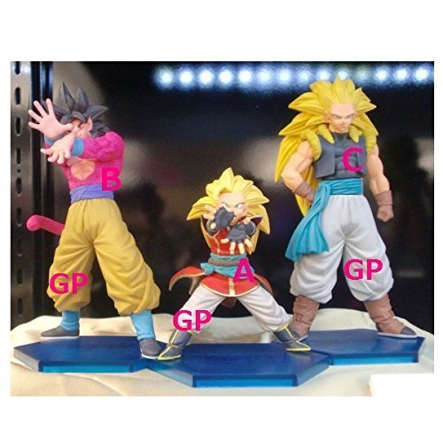 Dragon Ball Heroes with card figures vol.1 all three hero Avatar Saiyan (super class up ver.) Goku Gotenks (adolescence)
