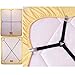 eZAKKA Bed Sheet Suspenders Adjustable Crisscross Fitted Sheet Bed Straps Corner Holder Grippers Bands Fasteners Mattress Pad Cover Elastic Fasteners Clips Clippers