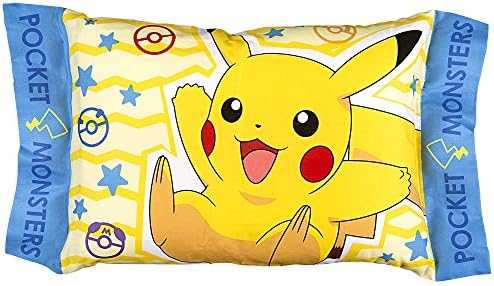 Pokemon Pikachu Pillow (Washable) w/Removable Cover, 11"x15.3"x3.1"