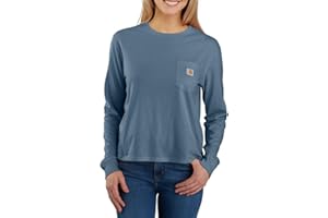 Carhartt Womens Tencel Fiber Series Loose Fit Long-Sleeve Pocket T-Shirt