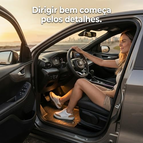 Tapete Fiat Fastback Versão Híbrida 2024 2025 2026 Bandeja 3D Premium Emborrachado Impermeável
