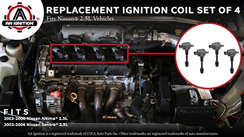 2 Ignition+Coil+Pack+Set+22448+8H310