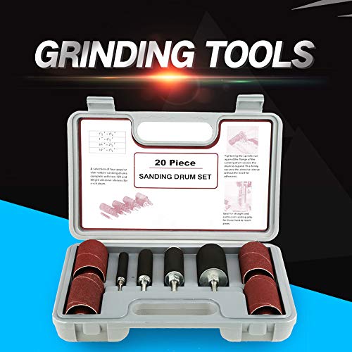 Spindle Sanding Drum Sander Tool Kit Set with Case for Drill Press